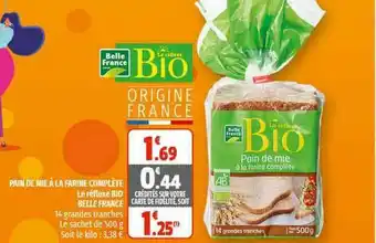 Coccinelle Supermarché Pain De Mie à La Farine Complète Le Réflexe Bio Belle France offre