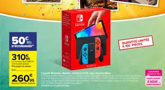 Carrefour Drive Console nintendo switch offre