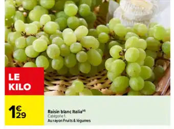 Raisin blanc italia