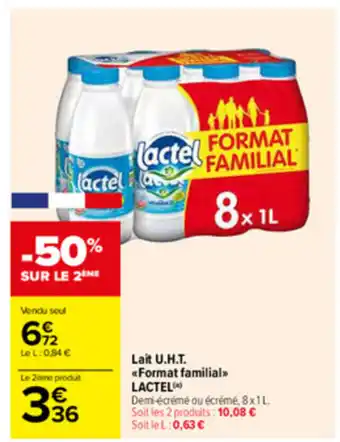 Carrefour Drive Lait U.H.T offre