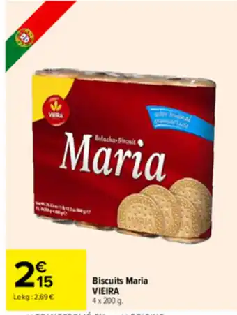 Carrefour Drive Biscuits maria vieira offre