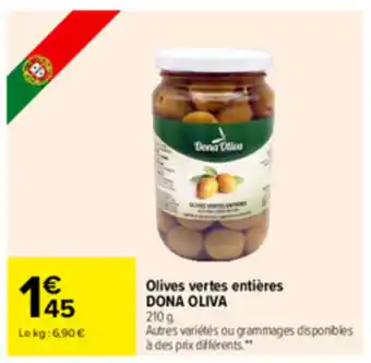 Olives vertes entières