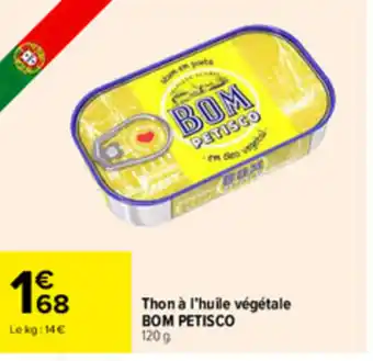 Carrefour Drive Thon à l'huile végétale offre