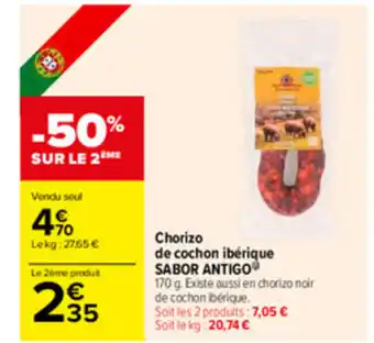 Chorizo de cochon ibérique