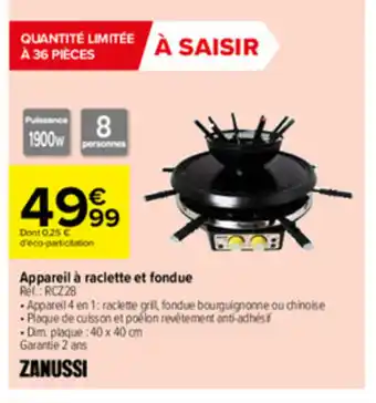 Appareil à raclette et fondue
