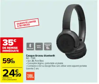 Carrefour Drive Casque arceau bluetooth offre