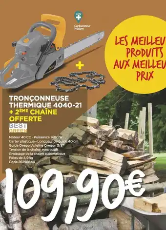 Bricomarché Tronçonneuse thermique offre