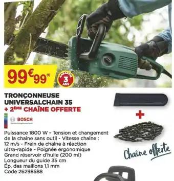 Bricomarché Tronçonneuse universalchain 35 offre