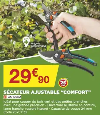 Bricomarché Sécateur ajustable "comfort" offre