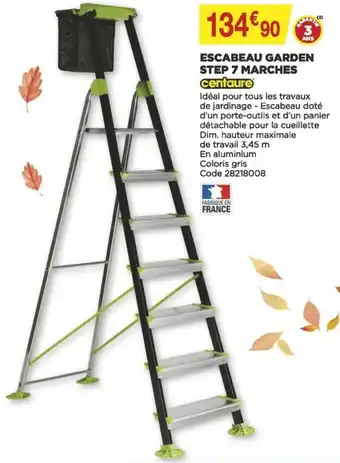 Bricomarché Escabeau garden step 7 marches offre