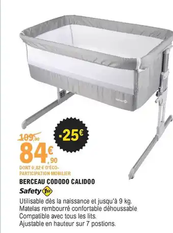 E.Leclerc Berceau Cododo Calidoo Safety 1st offre