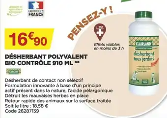 Désherbant polyvalent bio contrôle 910 ML