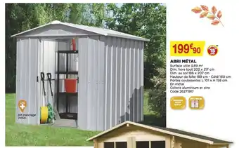 Bricomarché Abri métal offre