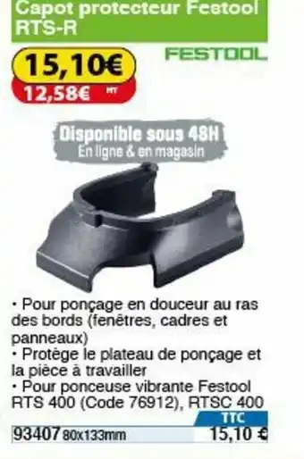 Capot protecteur festool RTS-R