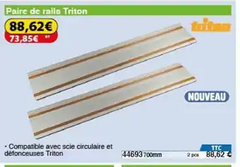 Paire de rails triton