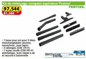 Kit de nettoyage compact aspirateur festool