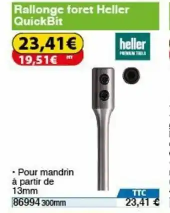 Rallonge foret heller quickbit