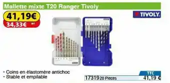 Mallette mixte T20 ranger tivoly