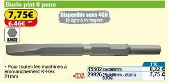 Burin Plat 6 Pans