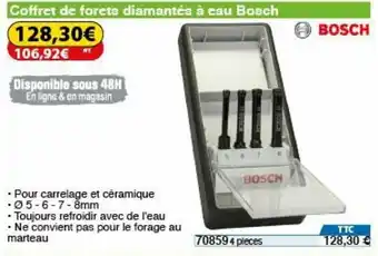 Coffret de Forets Diamantés à Eau Bosch