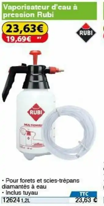 Vaporisateur d'Eau à Pression Rubi