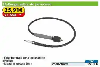 Rallonge Arbre de Perceuse