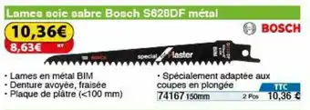 Lames scie sabre Bosch S628DF métal