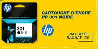 Bureau Vallée Hp cartouche d’encre 301 noire offre