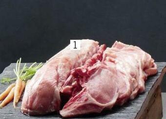 Porc côte ou côte échine à griller