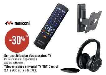 Bon plan sur une sélection d’accessoires tv de la marque meliconi