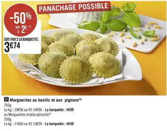 Marguerites au basilic et aux pignons