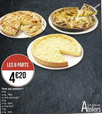 Géant Casino Tarte aux pommes offre