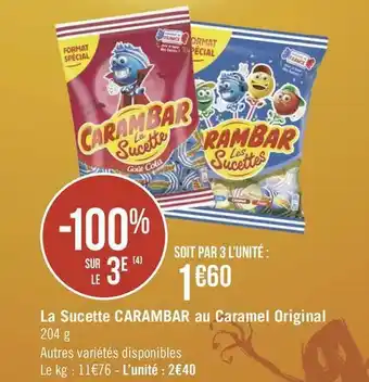 Carambar la sucette au caramel original