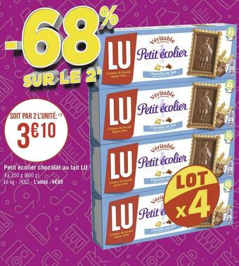 Lu petit écolier chocolat au lait