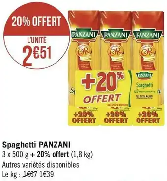 Panzani spaghetti