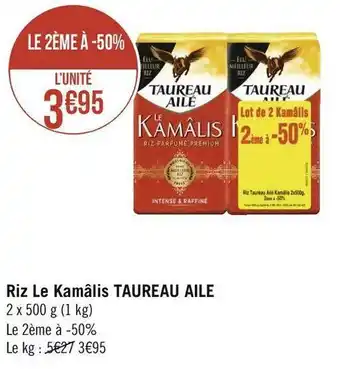 Géant Casino Taureau aile riz le kamâlis offre