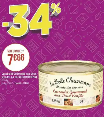 La belle chaurienne cassoulet gourmand aux deux viandes