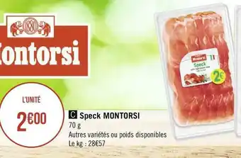 Géant Casino Montorsi speck offre