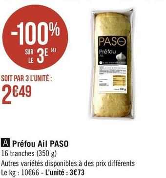 Géant Casino Paso préfou ail offre
