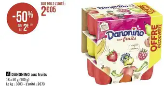 Danonino danonino aux fruits