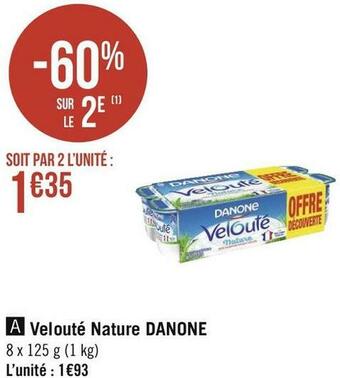 Danone velouté nature