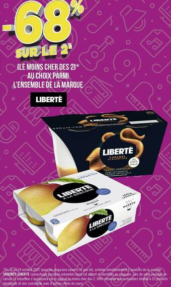 Géant Casino Liberté bon plan sur l’ensemble de la marque liberté offre