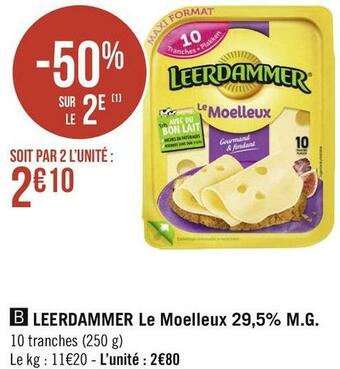 Leerdammer le moelleux 29,5% m.g.
