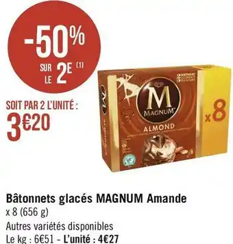 Géant Casino Magnum bâtonnets glacés offre