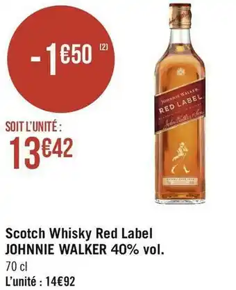 Johnnie walker red label scotch whisky 40% vol.