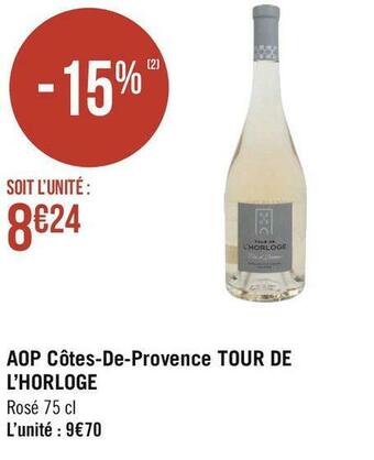 Tour de l’horloge aop côtes-de-provence