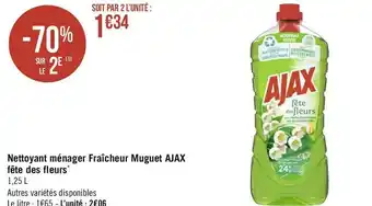 Ajax nettoyant ménager fraîcheur muguet fête des fleurs*