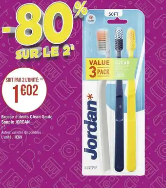 Jordan brosse à dents clean smile souple