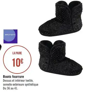 Bronzini boots fourrure