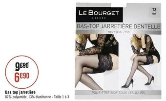 Géant Casino Le bourget bas top jarretière offre